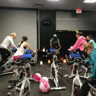 Spin class.