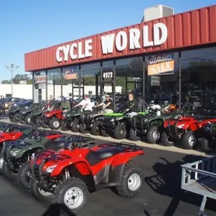 Largest selection of ATV's in the area.