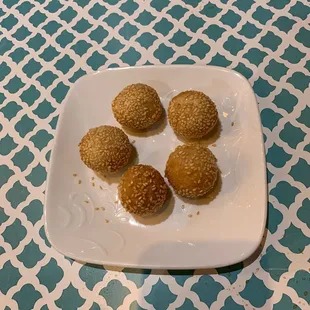 Sesame balls warm soft and sweet