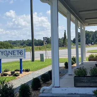  the front of the restaurant