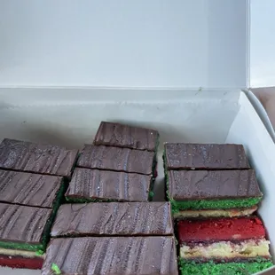 Half pound rainbow cookies