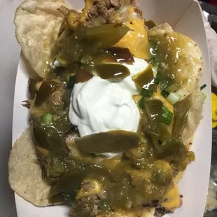 Pulled pork nachos. Amazing!