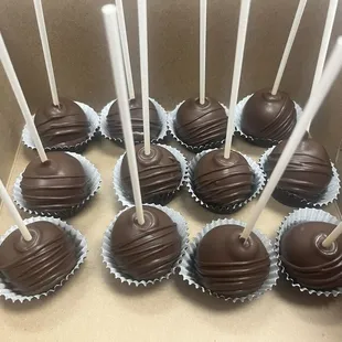 Delicious cake pops that were ordered