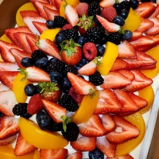 Half sheet Fruit Tart