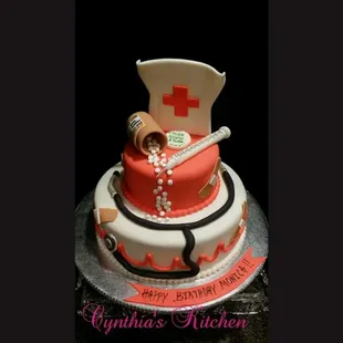 Nurse theme cake