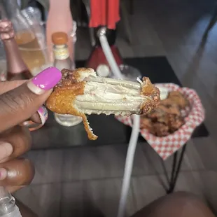 Wings cooked wright (right)