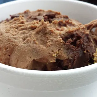 single scoop of triple chocolate cheesecake - incredible!! sooo rich :o