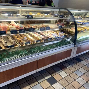 a display of pastries and pastries