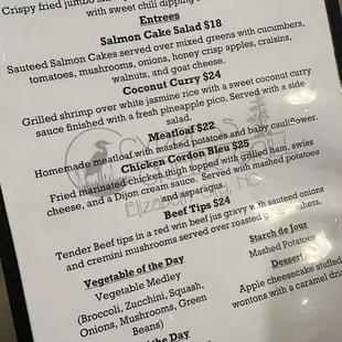 Special menu