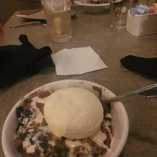 Blueberry cobbler (bigger bowl in back)