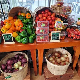 a variety of fruits and vegetables
