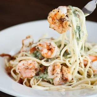 Shrimp Rockefeller Pasta