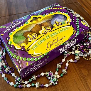 Gambino&apos;s king cakes. Available every year leading up to Mardi Gras!