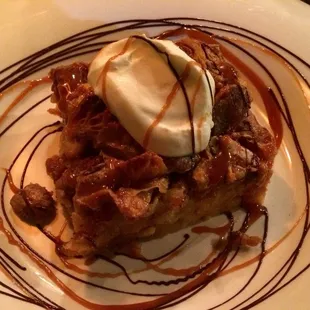 Off-menu special: croissant bread pudding with Bailey&apos;s chantilly cream