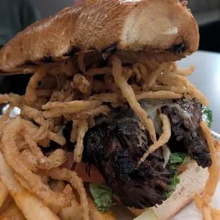 Short rib sandwich