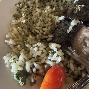 That's herbed rice that's not a creamy risotto.