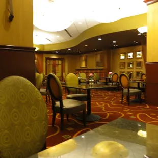 View of the venue on a Tuesday evening