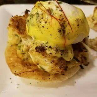 Eggs Benedict on a Crab Cake is AMAZING!