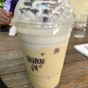 Orange Julius with whip