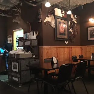 the dining area