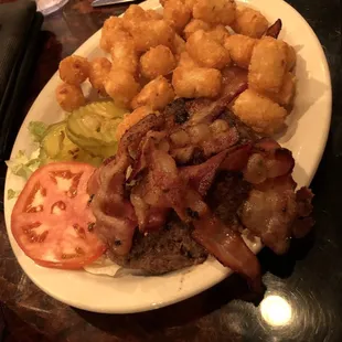 Bacon burger no bun