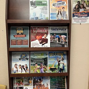 Information Flyers board