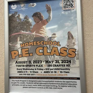 Homeschool P.E. Class