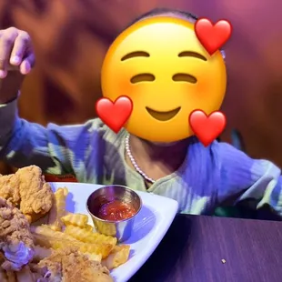 Chicken fingers and French Fries