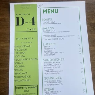 Menu!