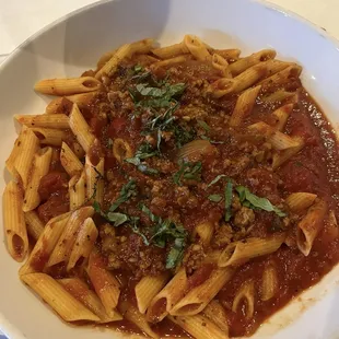 GF Penne with Marinara sauce and sausage