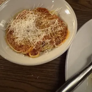 Side of marinara and sauce with meal. So flavorful!