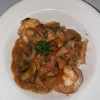 Fettuccine with Shrimp and Mushrooms