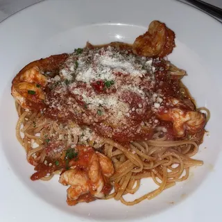 Linguine with Shrimp Fra Diavolo