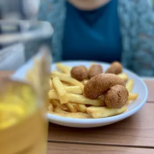 Mini dogs and fries