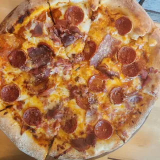 meat trio pizza