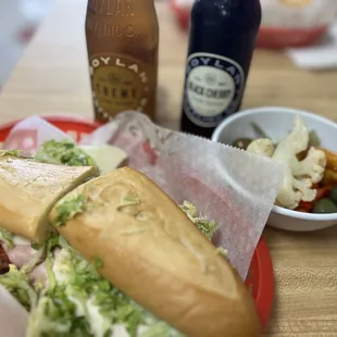 The Godfather and their excellent bottle sodas!