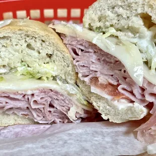 Italian Sub #1 (Prosciutto, Ham, Provolone) 8/2