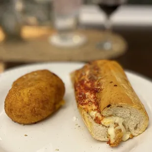 Chicken Parm + Arancini