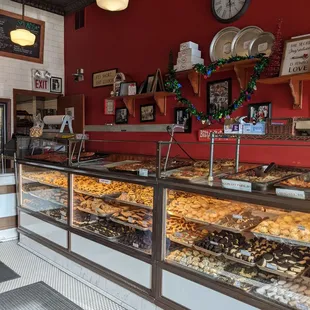 a display of pastries