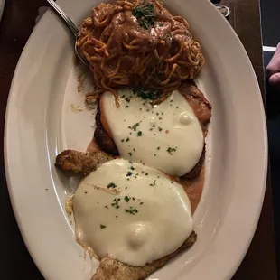 Chicken parmigiana plus Mrs. P&apos;s Sauce 10/10
