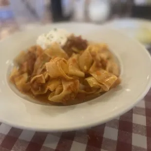 Pappardelle Bolognese - definitely opt for the fresh pasta here; it makes a difference!