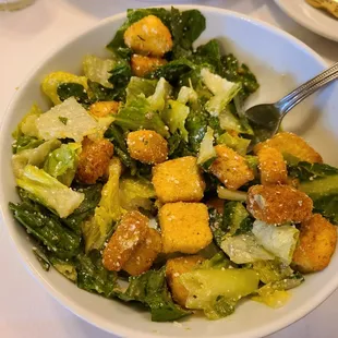 Caesar salad with odd dressing