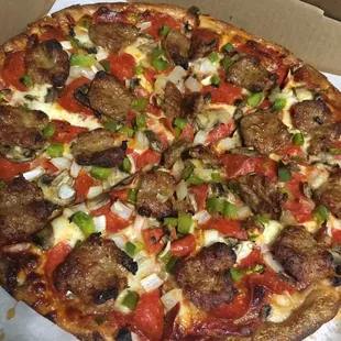 pizza, food