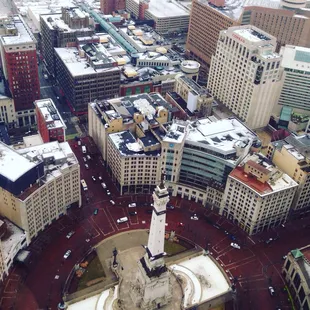 The space offers up amazing aerial views of the city.