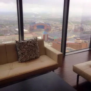 Overlooking Lucas Oil Stadium