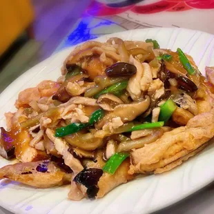 53. Fried Eggplant with Shredded Pork Special