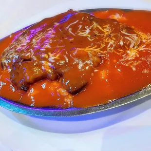 96. Baked Steak / skip. don&apos;t get this. They don&apos;t know how to cook a steak.