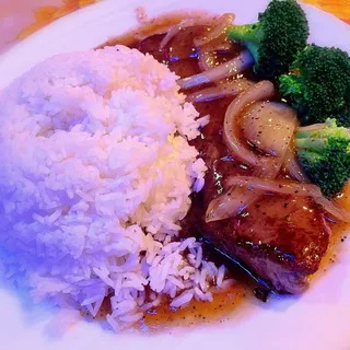 66. Chicken Steak with Black Pepper Sauce