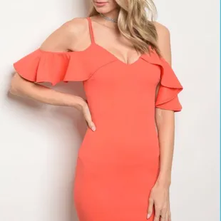 Coral dress
