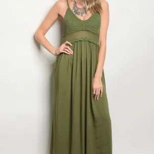 Olive dress. Size S,M,L
